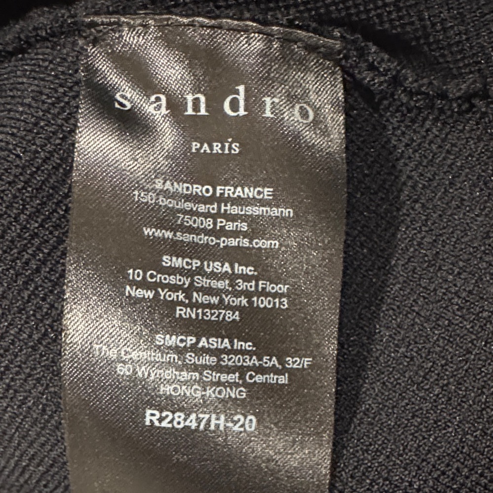 Sandro Clemence Ruffle Scarf Collar Dress - Small - Picture 6 of 6